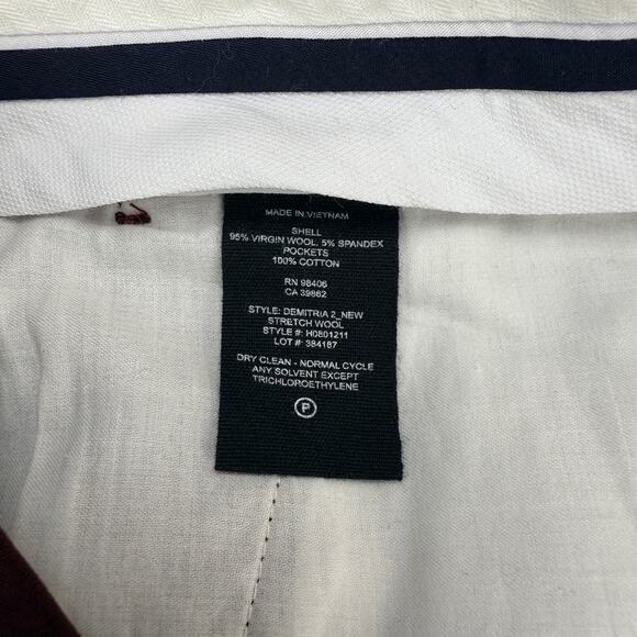 NWT THEORY Demitria 2 New Stretch Wool Flare Leg Pants Size 00 Dark Current - Picture 6 of 7